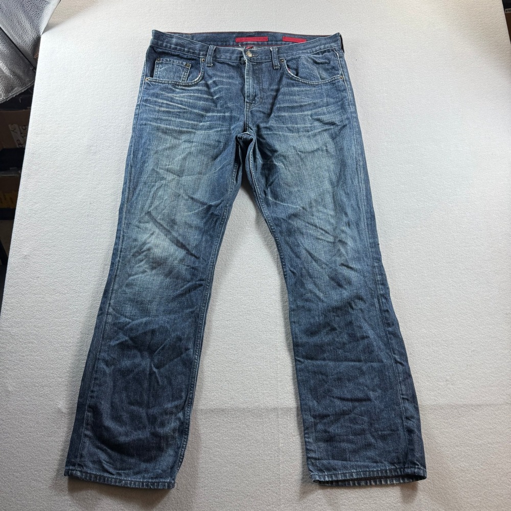 Banana Republic Jeans Mens 36x34 (Fit 36x30) Blue Modern Straight‎ Leg Denim